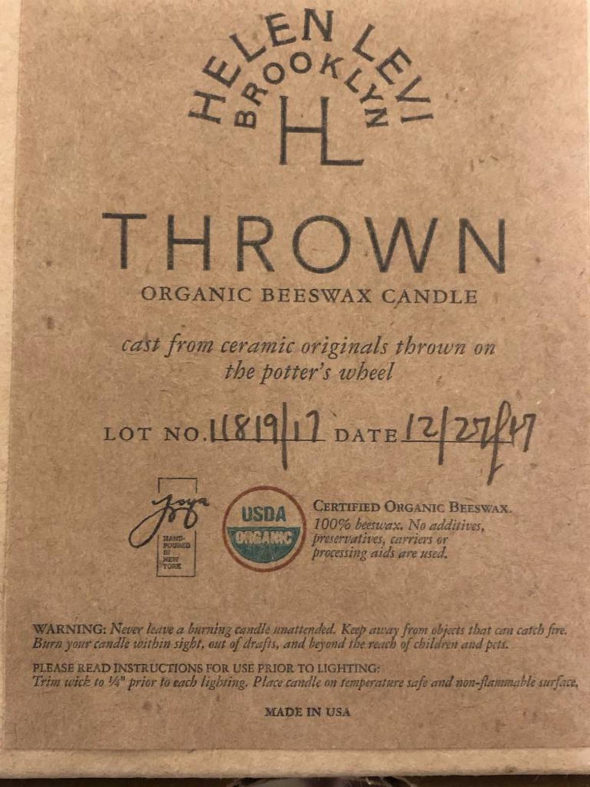 Helen Levi Cast Beeswax Totem Candle - Thumbnail 5