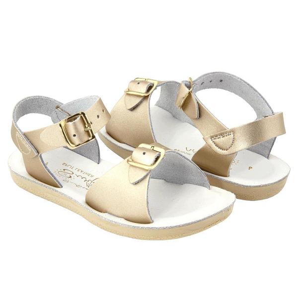 KIDS Saltwater Sandals Child Surfer Sandals Gold Garmentory