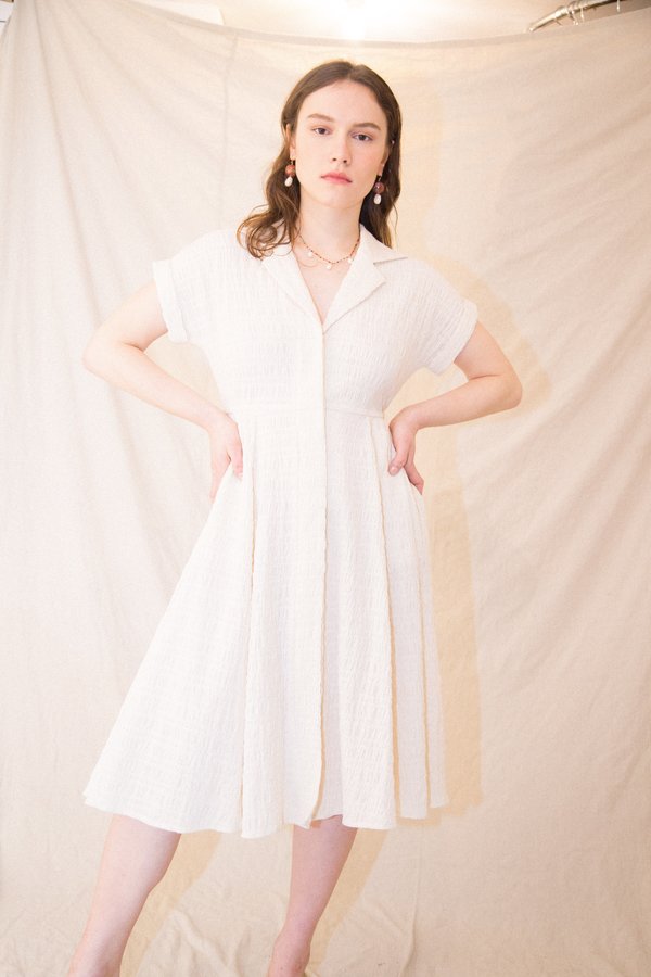 Nikki Chasin Rally Dress - Ivory Crinkle Nikki Chasin Rally Dress - Ivory Crinkle