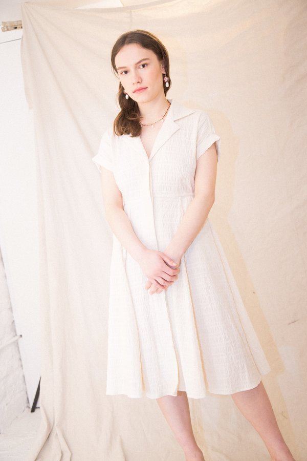 Nikki Chasin Rally Dress - Ivory Crinkle Nikki Chasin Rally Dress - Ivory Crinkle