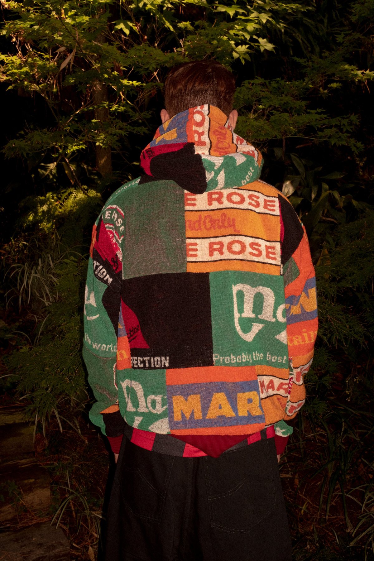 Beermat Towel Patchwork Hoodie | Garmentory