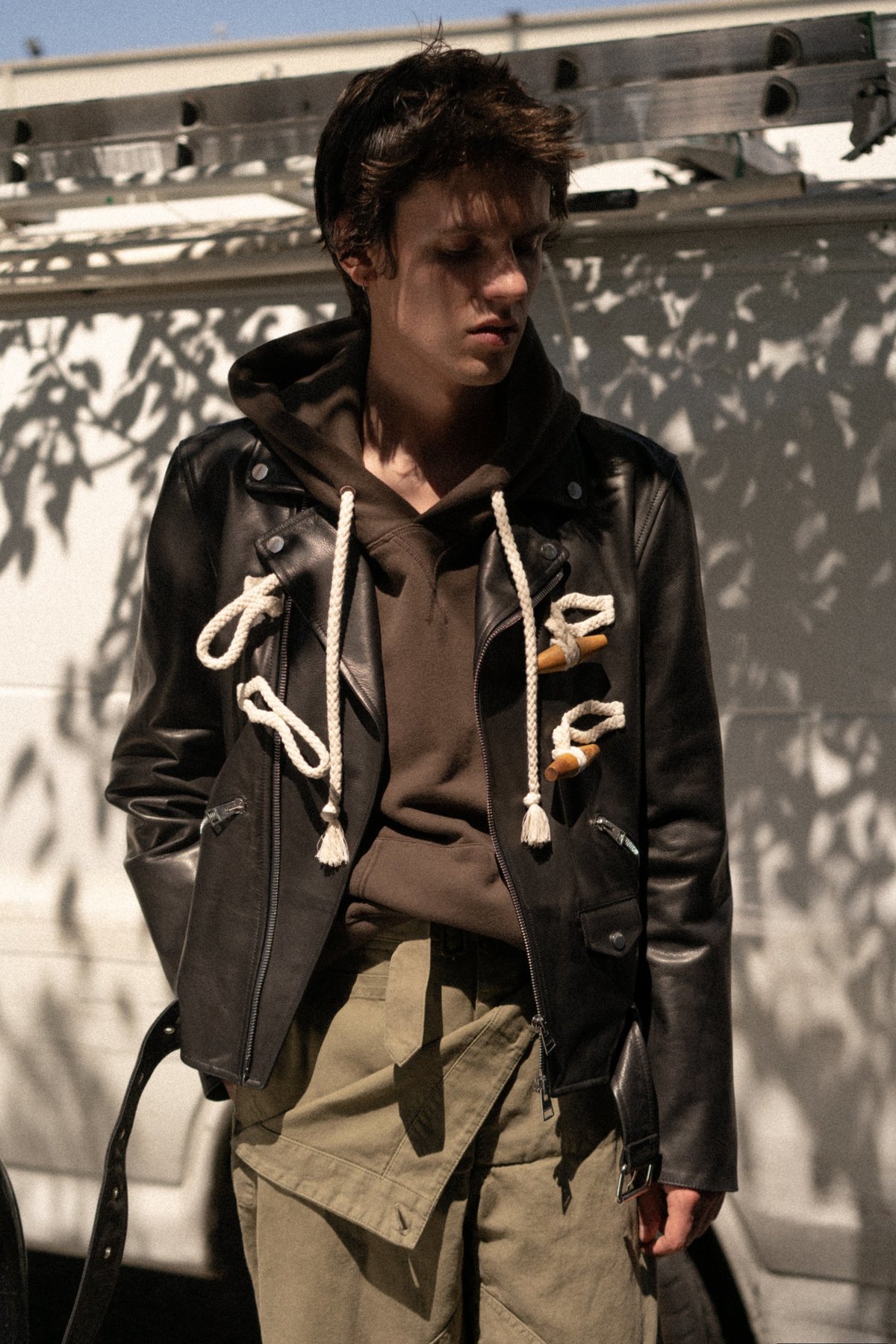 JW ANDERSON Biker Jacket with Toggle Detail | Garmentory
