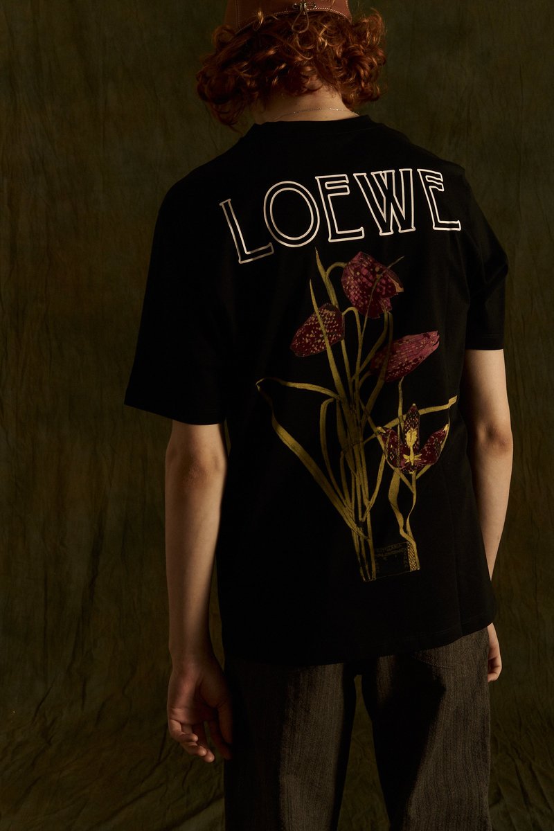 LOEWE Mackintosh Botanical Tee - Black | Garmentory