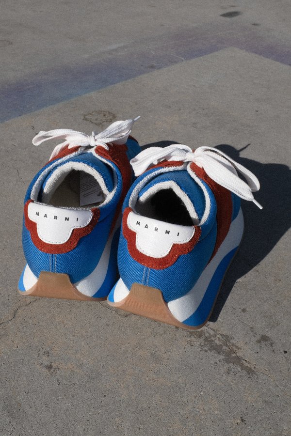 Marni Big Foot Sneaker - Blue/Red Marni Big Foot Sneaker - Blue/Red