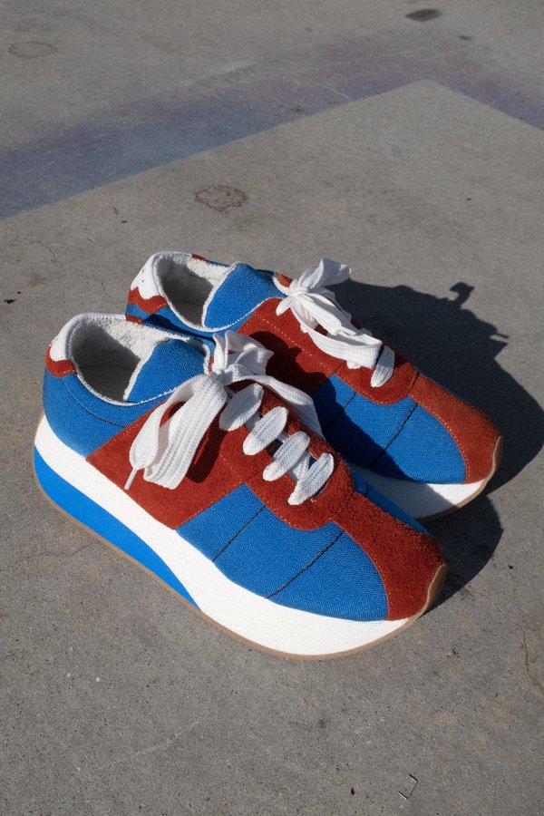 Marni Big Foot Sneaker - Blue/Red Marni Big Foot Sneaker - Blue/Red