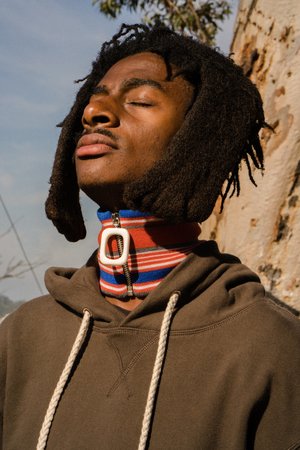 JW ANDERSON Striped Neckband - Burnt Orange | Garmentory