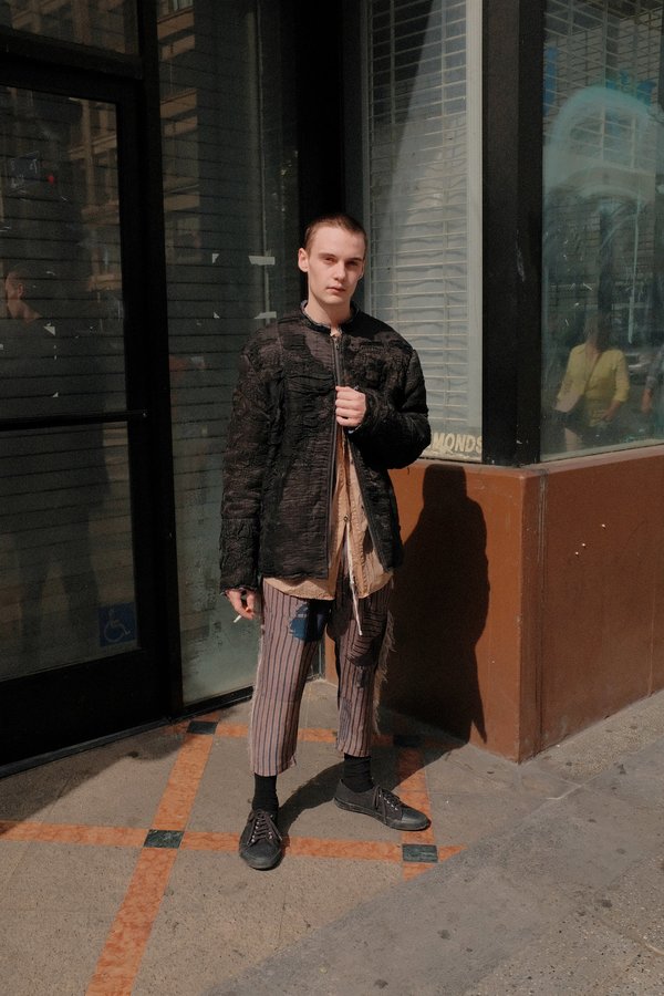 By Walid バイワリッド　アンティークシルクCLASSIC JACKET By Walid Chinese Silk Panel Classic Jacket | Garmentory