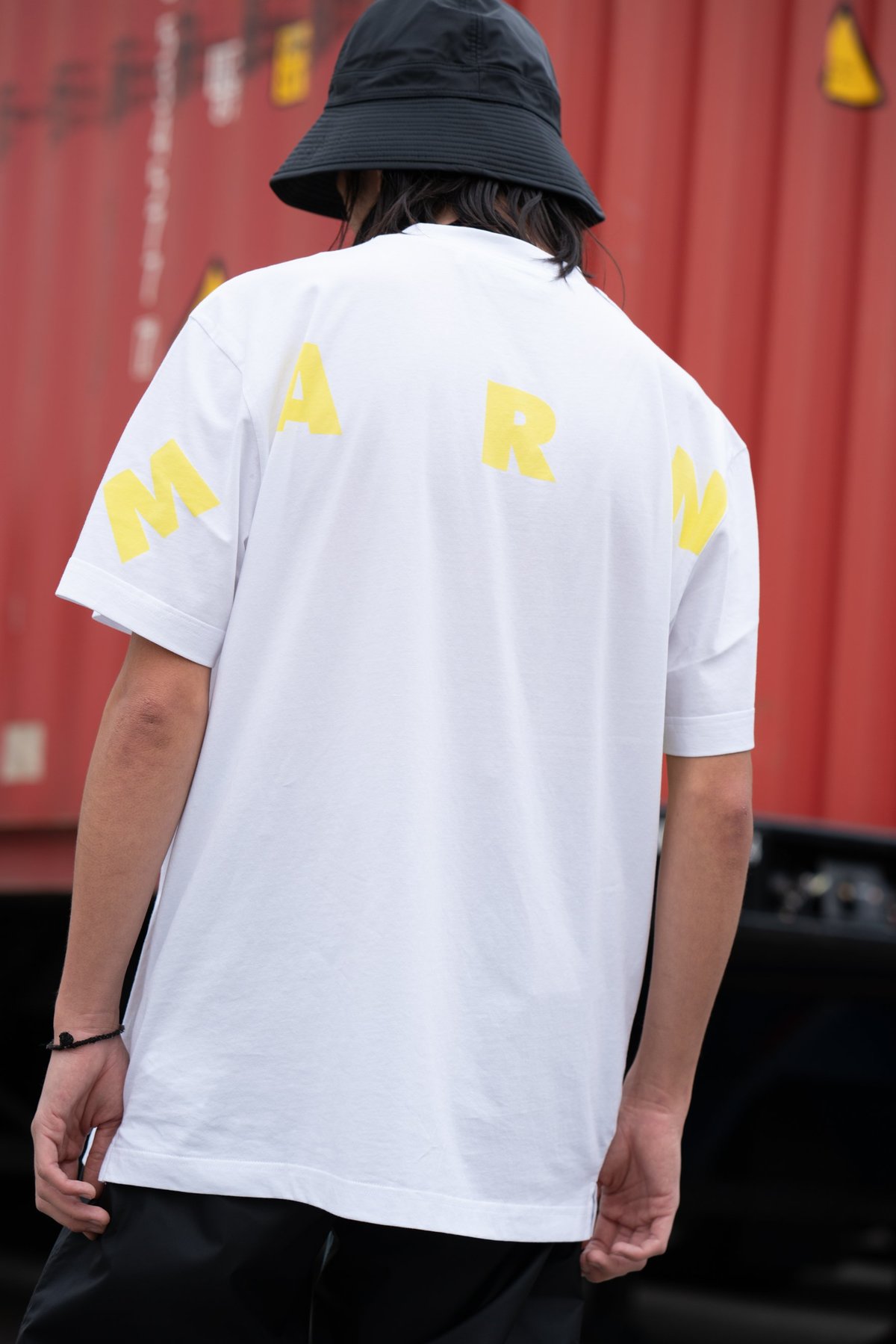 Marni DANCE BUNNY Marco Print T-Shirt - White | Garmentory