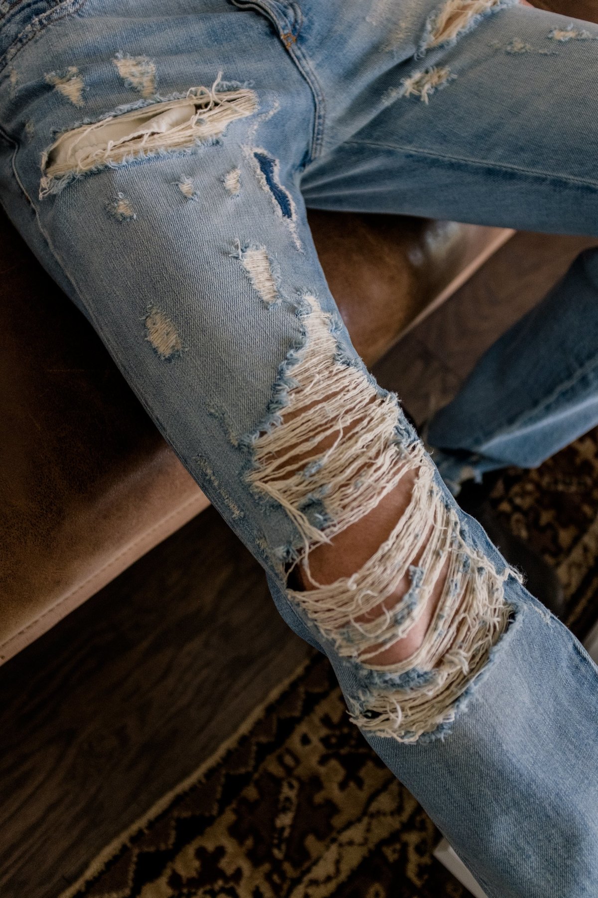 Faith Connexion Destroyed LA Relaxed Fit Denim | Garmentory
