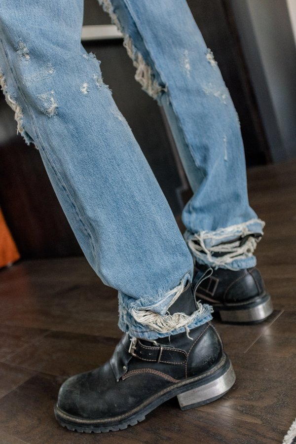 Faith Connexion Destroyed LA Relaxed Fit Denim | Garmentory