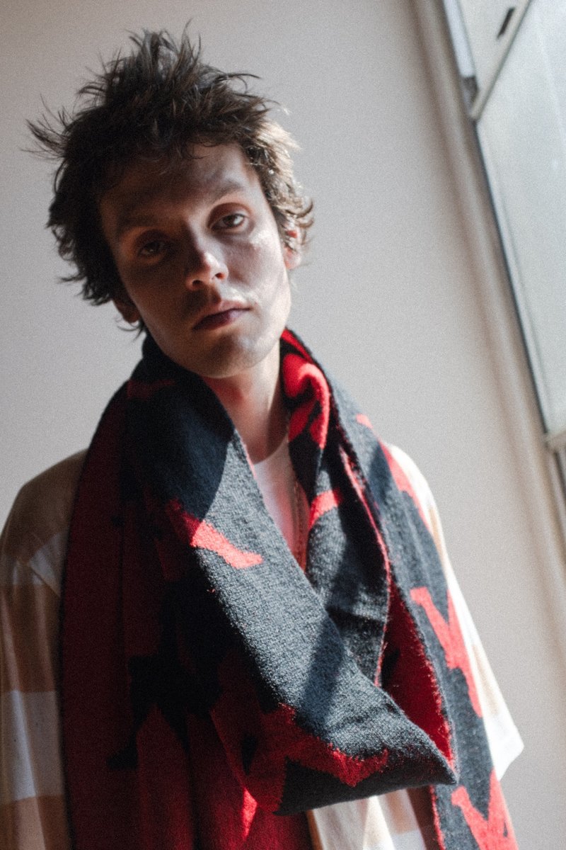 Faith Connexion Extra Long Knit Kappa Scarf - Red | Garmentory