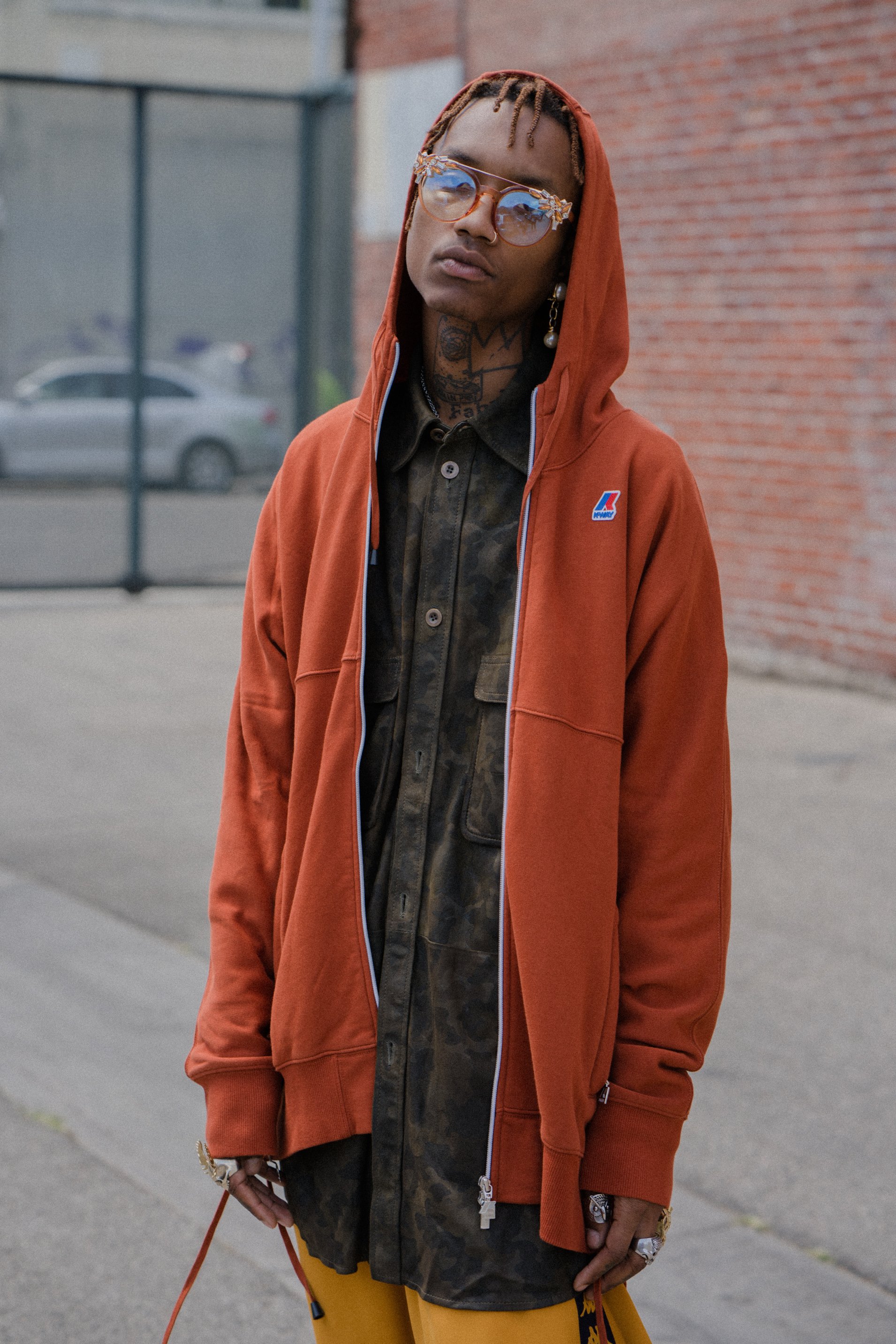 【ギフ_包装】 K-WAY-Laced-Hoodie- トップス