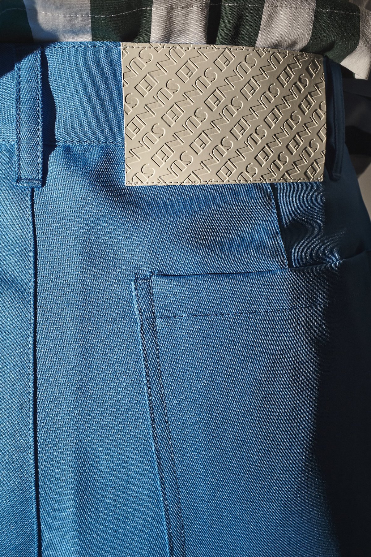 Sunnei Cropped Wide Leg Trouser - Light Blue - Image 2 of 8