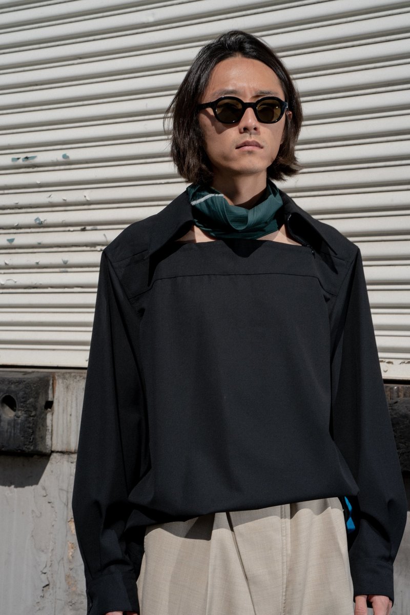 Mackintosh 0003 プルオーバーシャツジャケット　size:L MACKINTOSH 0003 Open Collar Wool Overshirt | Garmentory