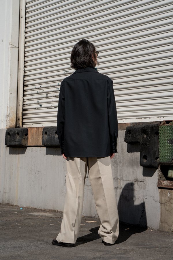 MACKINTOSH 0003 Open Collar Wool Overshirt | Garmentory