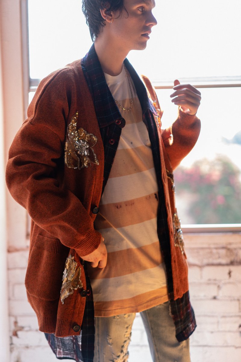 Faith Connexion Oversized Embroidered Knit Cardigan | Garmentory