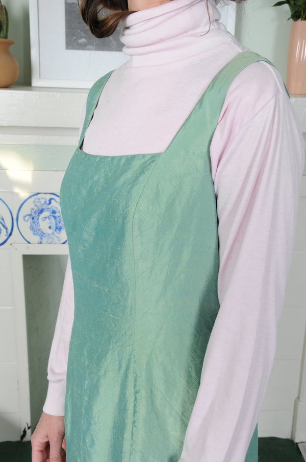 Weird Sisters Vintage Ann Taylor Silk Iridescent Suit Dress - Seafoam |  Garmentory