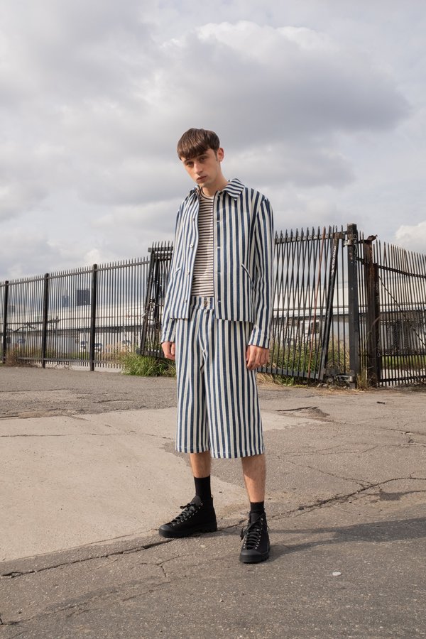 LOEWE Striped Denim Jacket | Garmentory