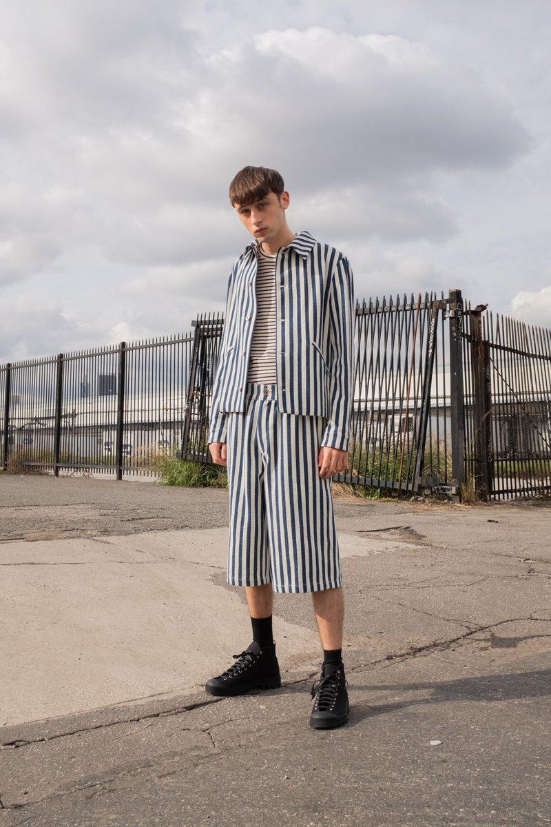 LOEWE Striped Denim Jacket | Garmentory