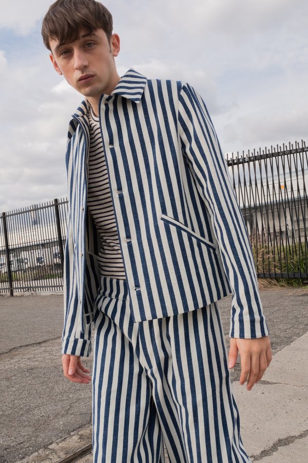 LOEWE Striped Denim Jacket | Garmentory