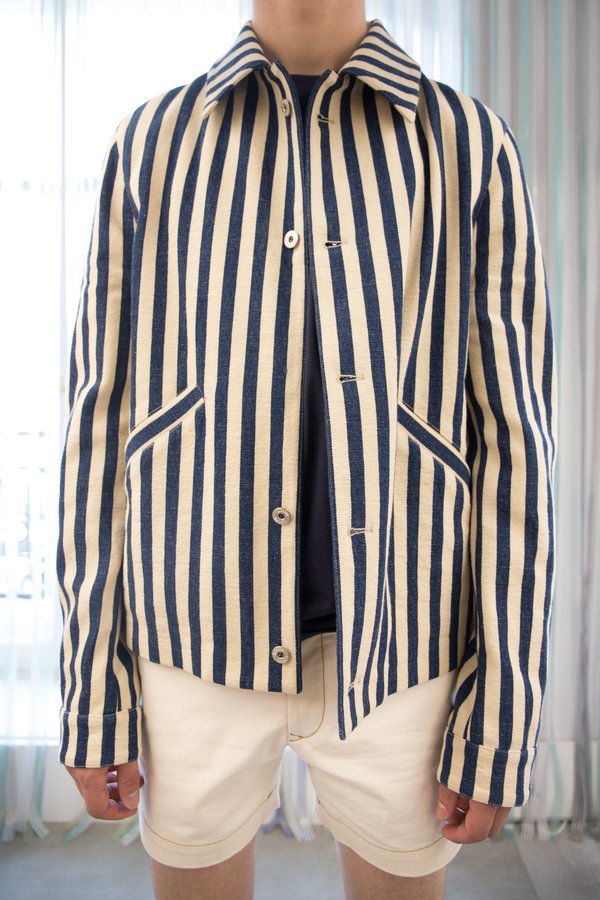 LOEWE Striped Denim Jacket | Garmentory