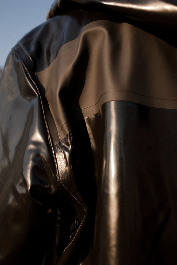Marni Stutterheim Glossy Rubberized Raincoat - BLACK | Garmentory
