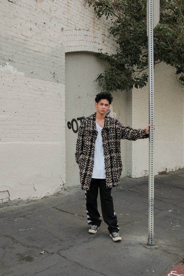 Faith Connexion Tweed Bouclé Overshirt | Garmentory