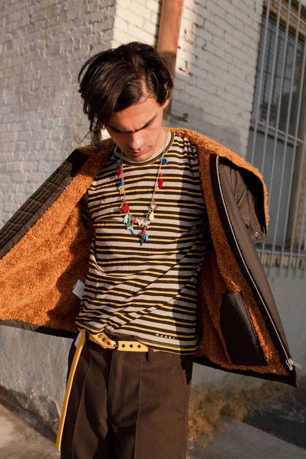 Marni Zip Faux Fur Bomber Jacket Marni Zip Faux Fur Bomber Jacket