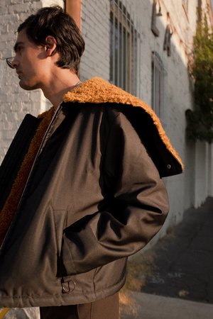 Marni Zip Faux Fur Bomber Jacket Marni Zip Faux Fur Bomber Jacket