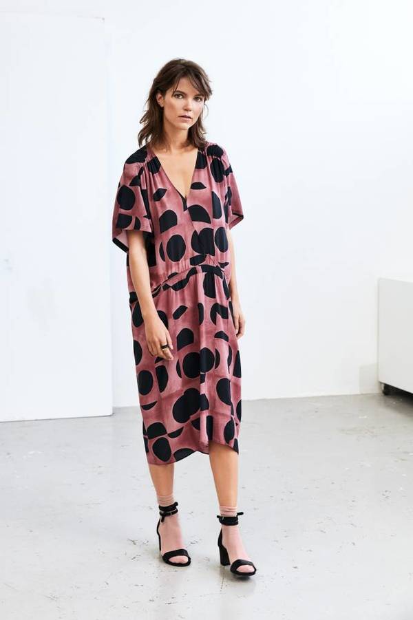 humanoid silk dress HUMANOID Elsie Silk Caftan Dress