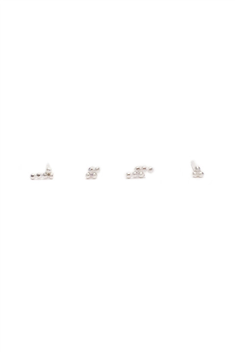Wylden Mixed Granule Earrings Sterling Silver Wylden Mixed Granule Earrings Sterling Silver