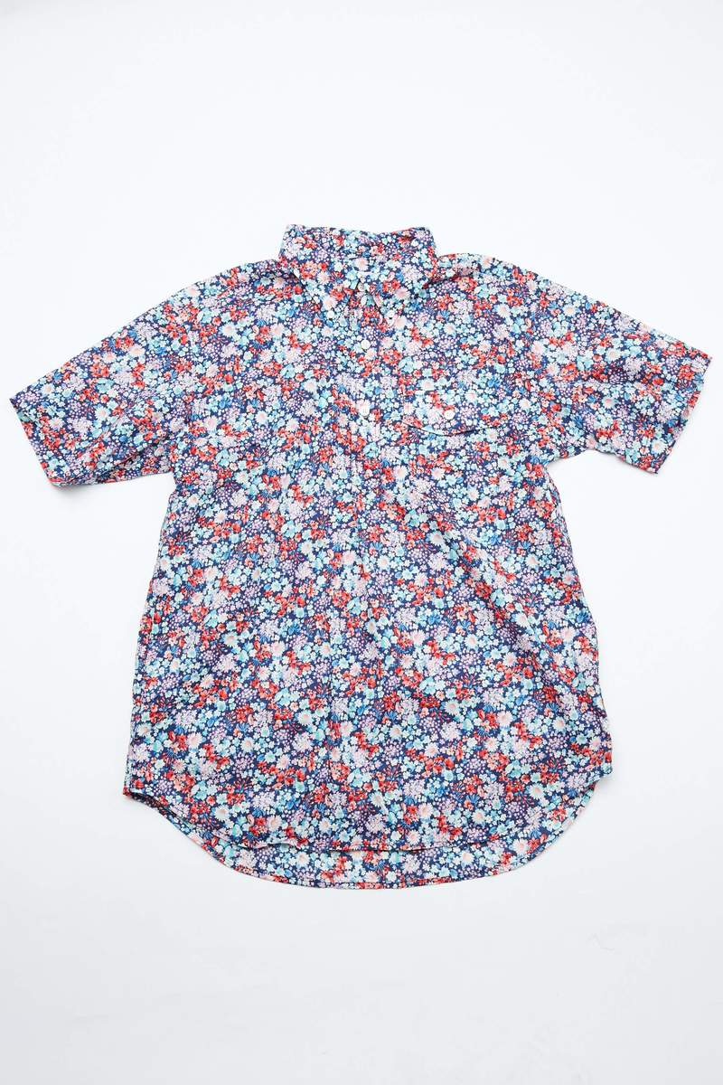 Engineered Garments｜SHORT-SLEEVED SHIRTS (Popover BD Sh Engineered Garments Popover BD Shirt, Natural – Glasswing