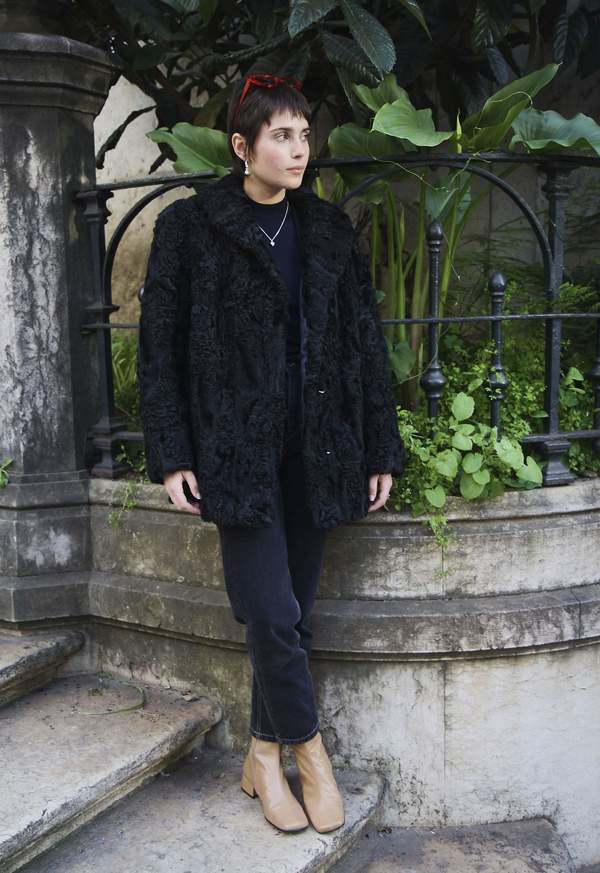 Bird On A Wire Vintage Calf Wool Coat - Black Bird On A Wire Vintage Calf Wool Coat - Black