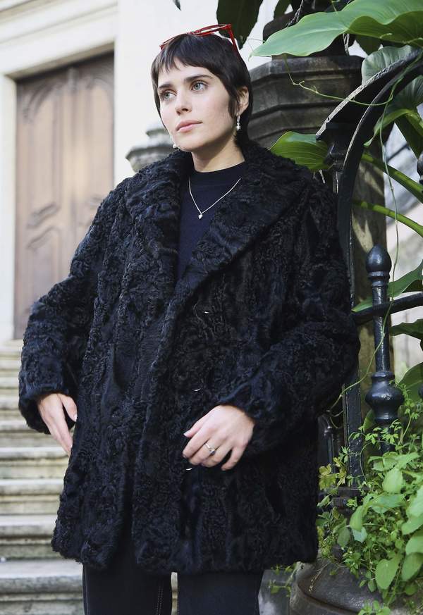 Bird On A Wire Vintage Calf Wool Coat - Black Bird On A Wire Vintage Calf Wool Coat - Black