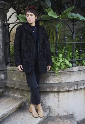 Bird On A Wire Vintage Calf Wool Coat - Black Bird On A Wire Vintage Calf Wool Coat - Black