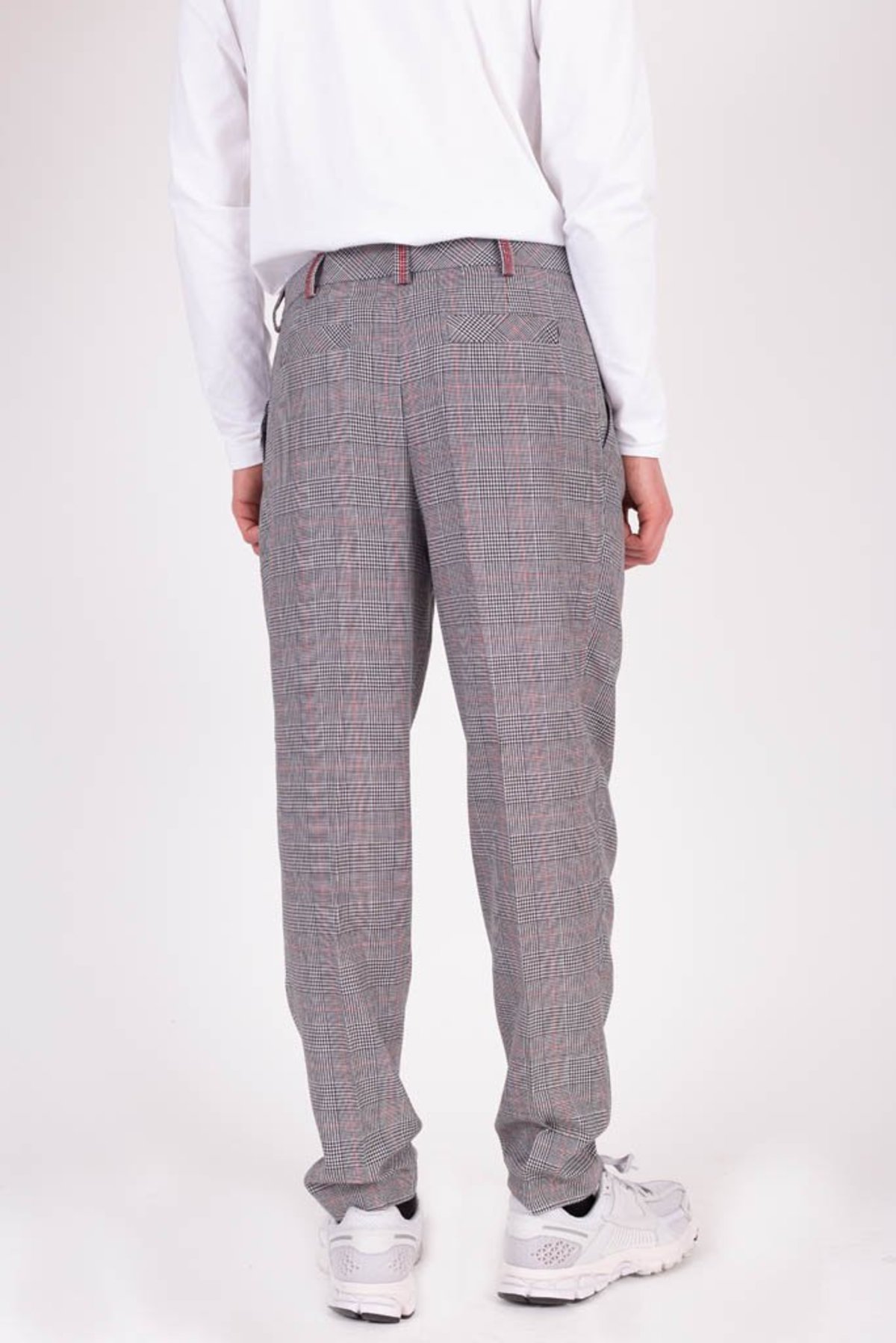 Four Horsemen Contrast Pant - Plaid/Red - Image 4 of 4