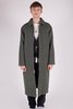 Four Horsemen Long Wool Car Coat - Forest Check - Thumbnail 1