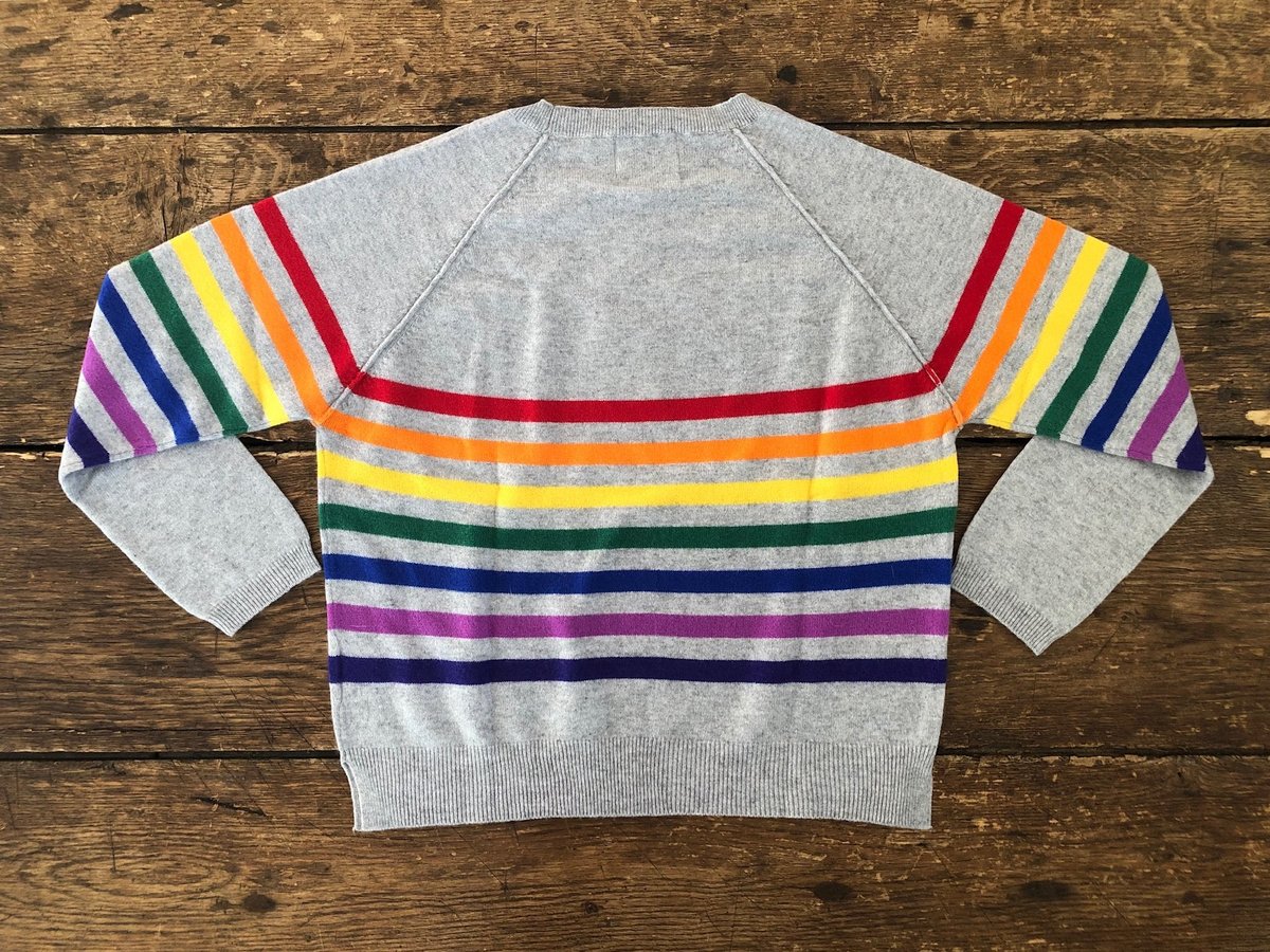 Jumper 1234 Cashmere Crew - Rainbow Grey - Image 2 of 6