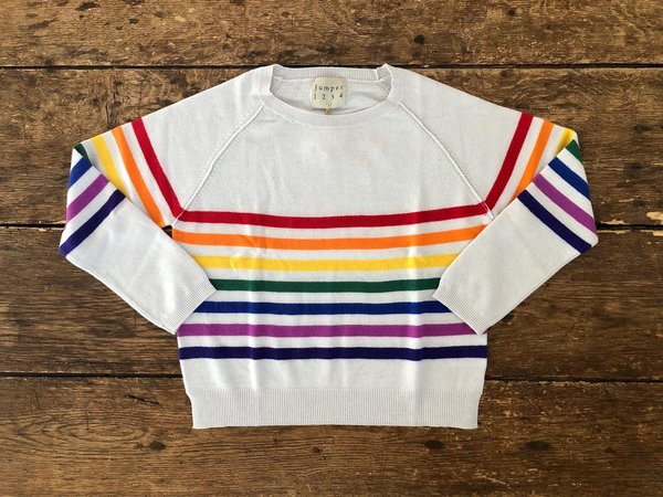 Jumper 1234 Cashmere Crew - Rainbow Oyster Jumper 1234 Cashmere Crew - Rainbow Oyster