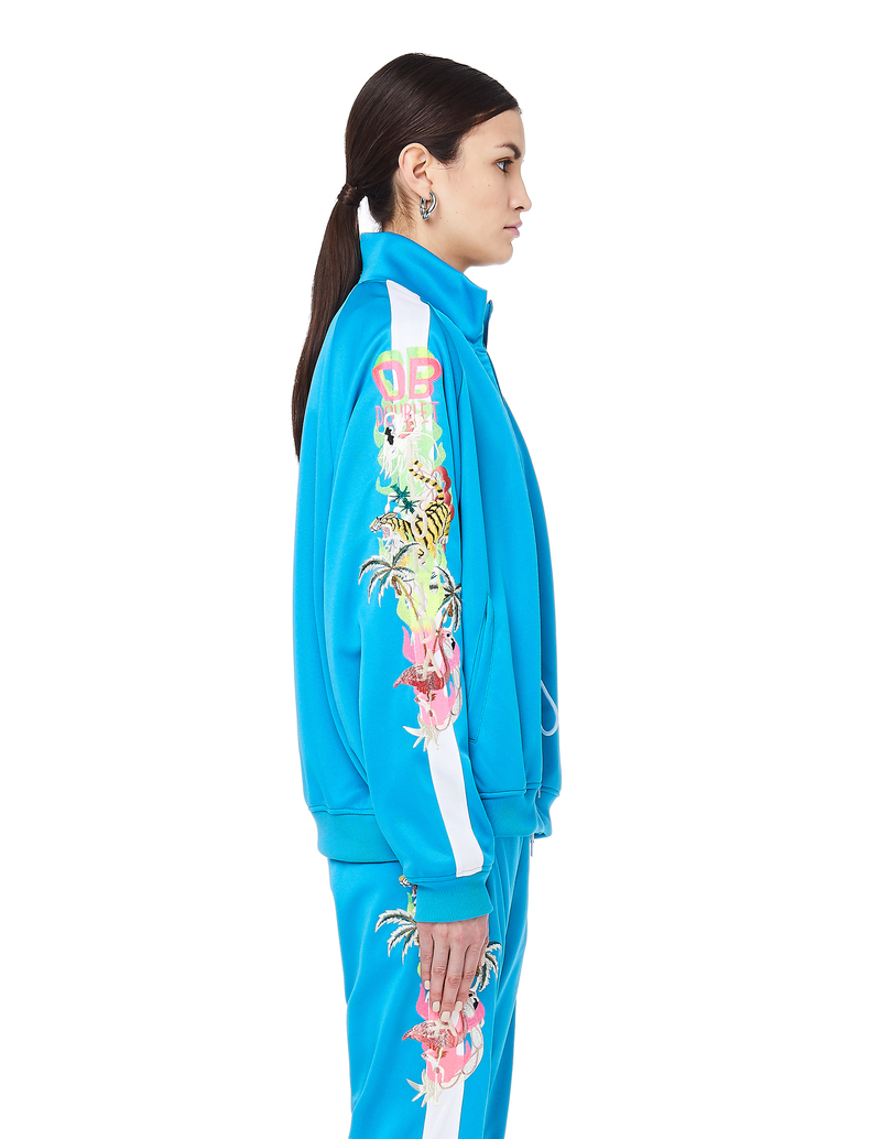 Doublet Chaos Embroidery Track Jacket - Blue | Garmentory