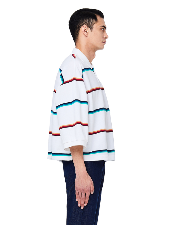 トップス doublet 3D PATCH OVERSIZED POLO SHIRT Doublet Oversized Hologram Patch Cotton Polo T-Shirt | Garmentory