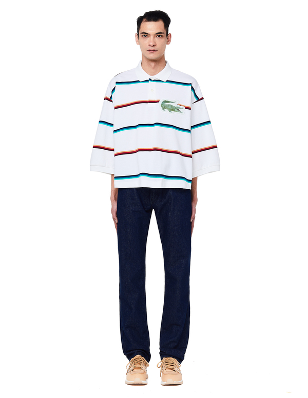Doublet Oversized Hologram Patch Cotton Polo T-Shirt | Garmentory