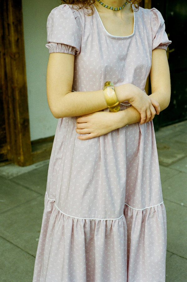 Batsheva Empire Dress - Lavender Floral | Garmentory 