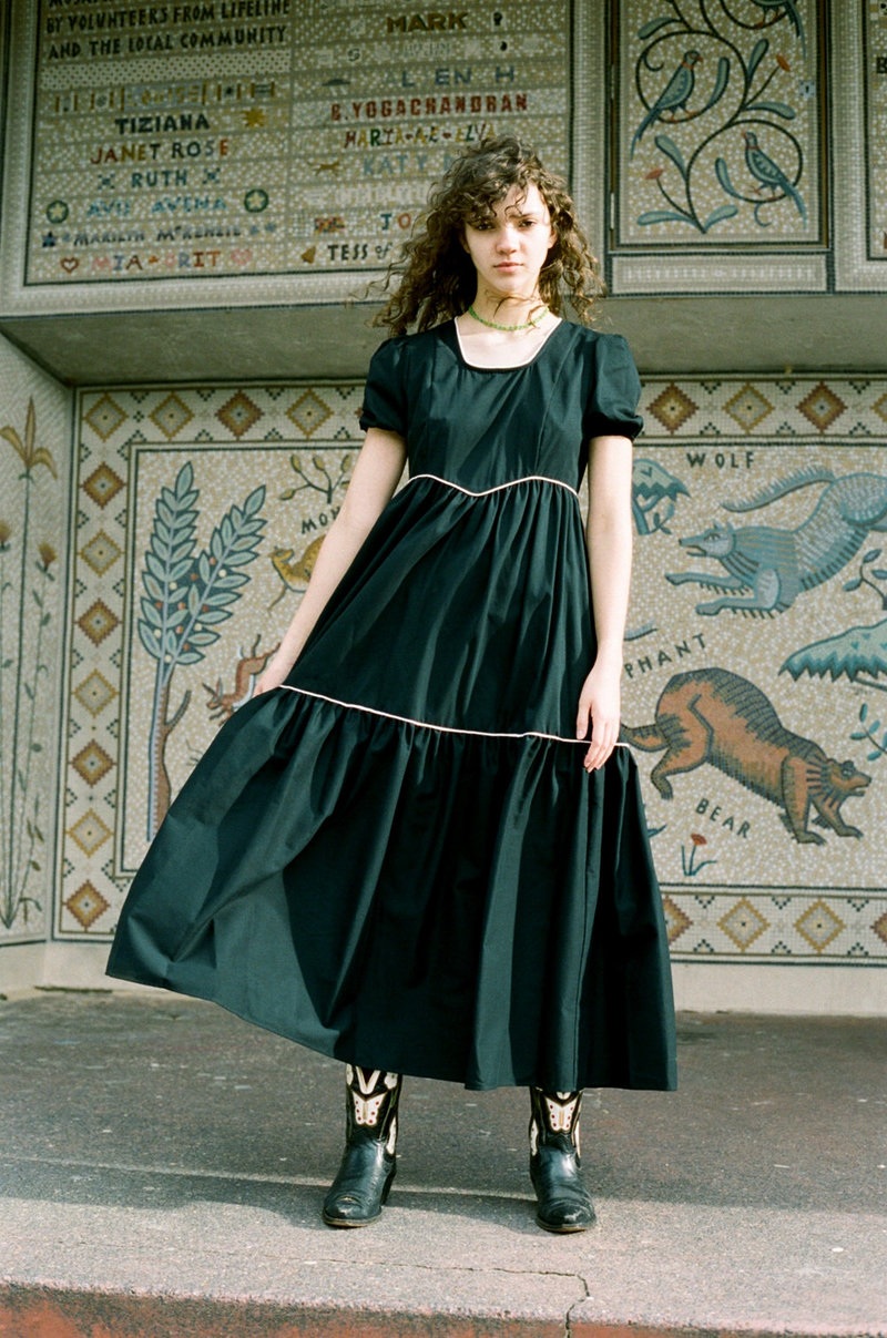 Batsheva Empire Dress - Black | Garmentory 