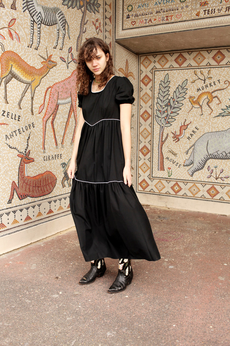 Batsheva Empire Dress - Black | Garmentory 