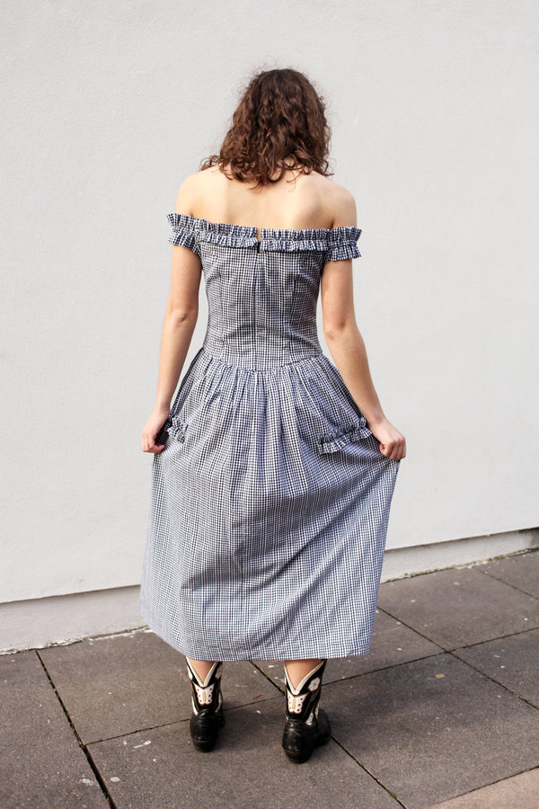 Shrimps Rigel Gingham Dress - Black/White Gingham | Garmentory