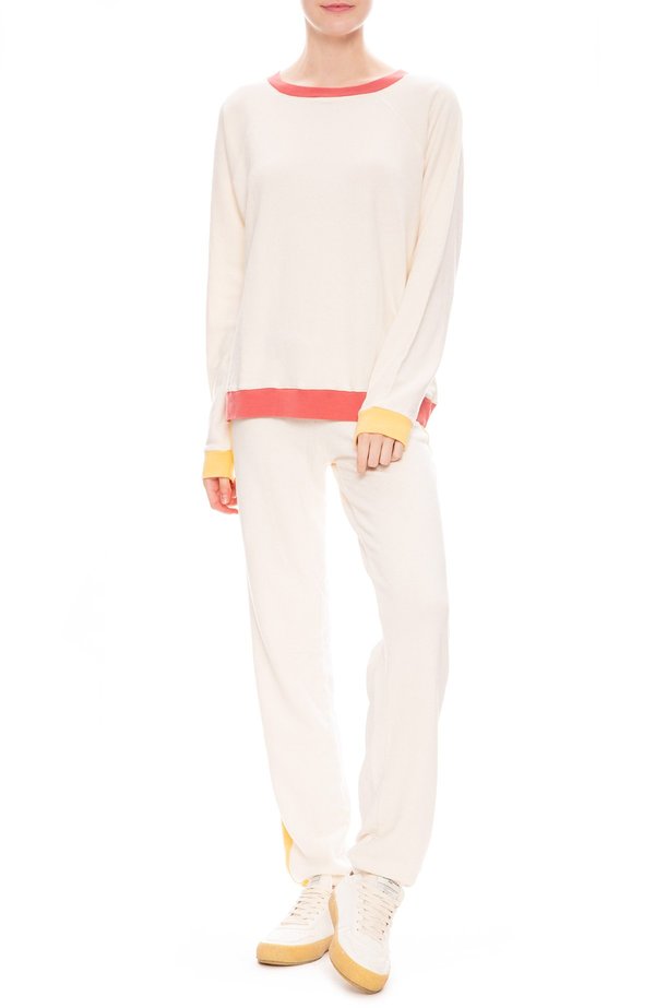 monrow colorblock sweatshirt