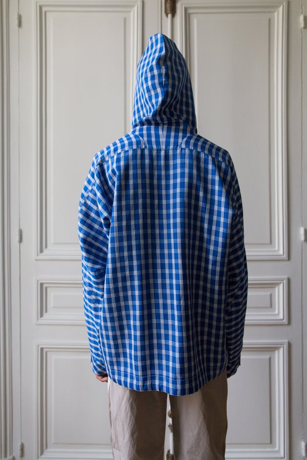 Martine Rose Bright Check Hooded Shirt | Garmentory