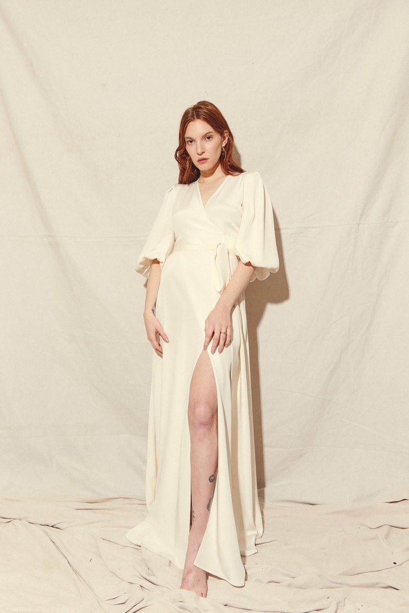 ivory crochet maxi dress Scallop Crochet Maxi Skirt/Bandeau Dress, Ivory, Helen Jon M main image 0