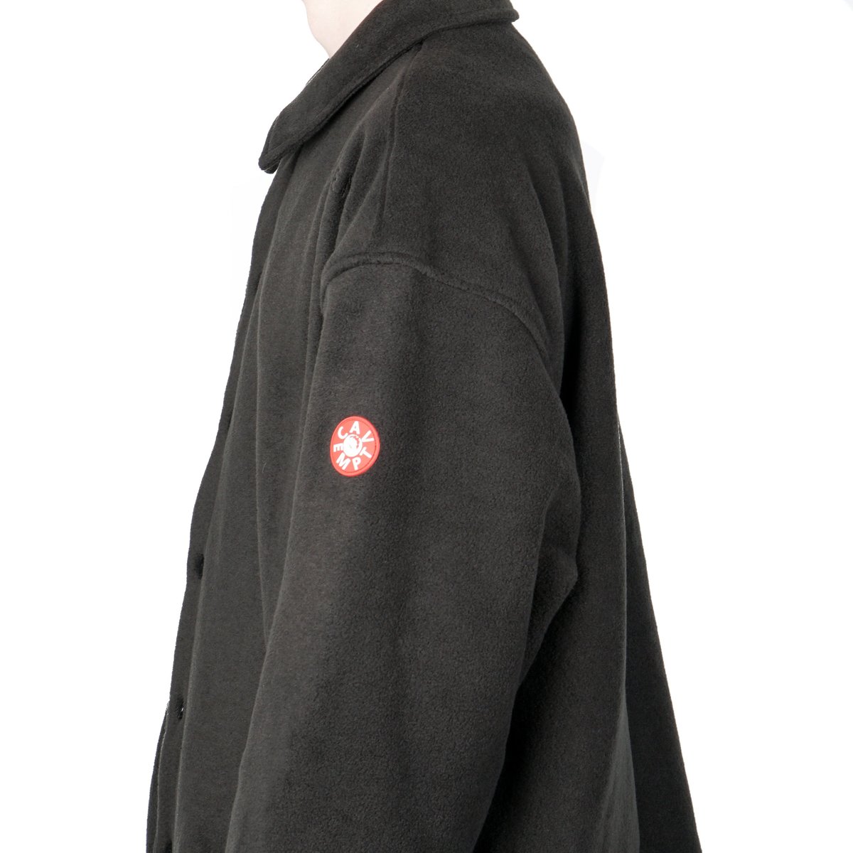 Cav Empt FLEECE SHIRT JACKET - black | Garmentory 